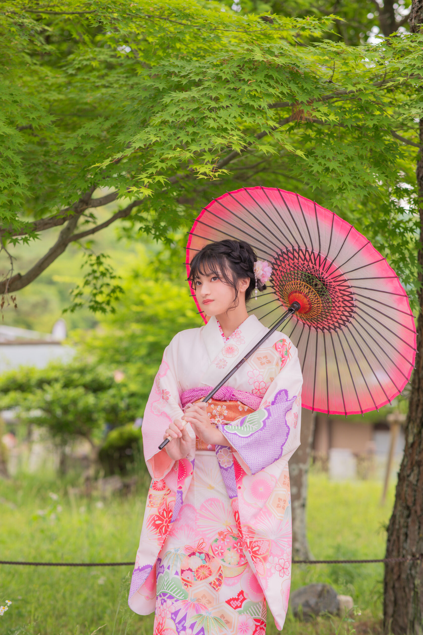 京都嵐山　十三参り　野外撮影