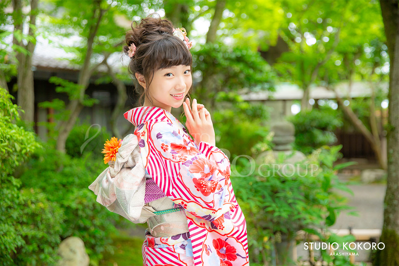 京都嵐山　十三参り　野外撮影