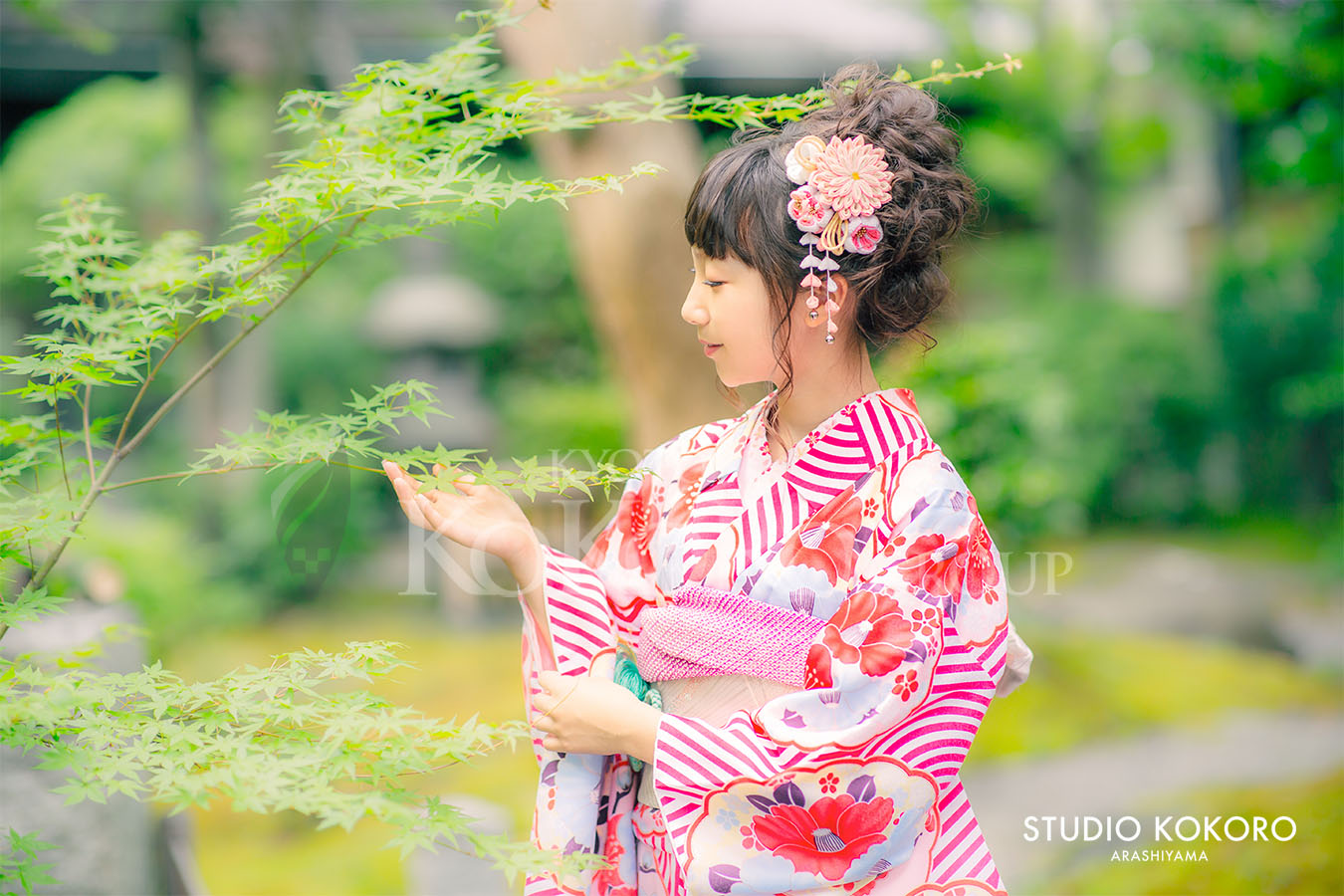 京都嵐山　十三参り　野外撮影