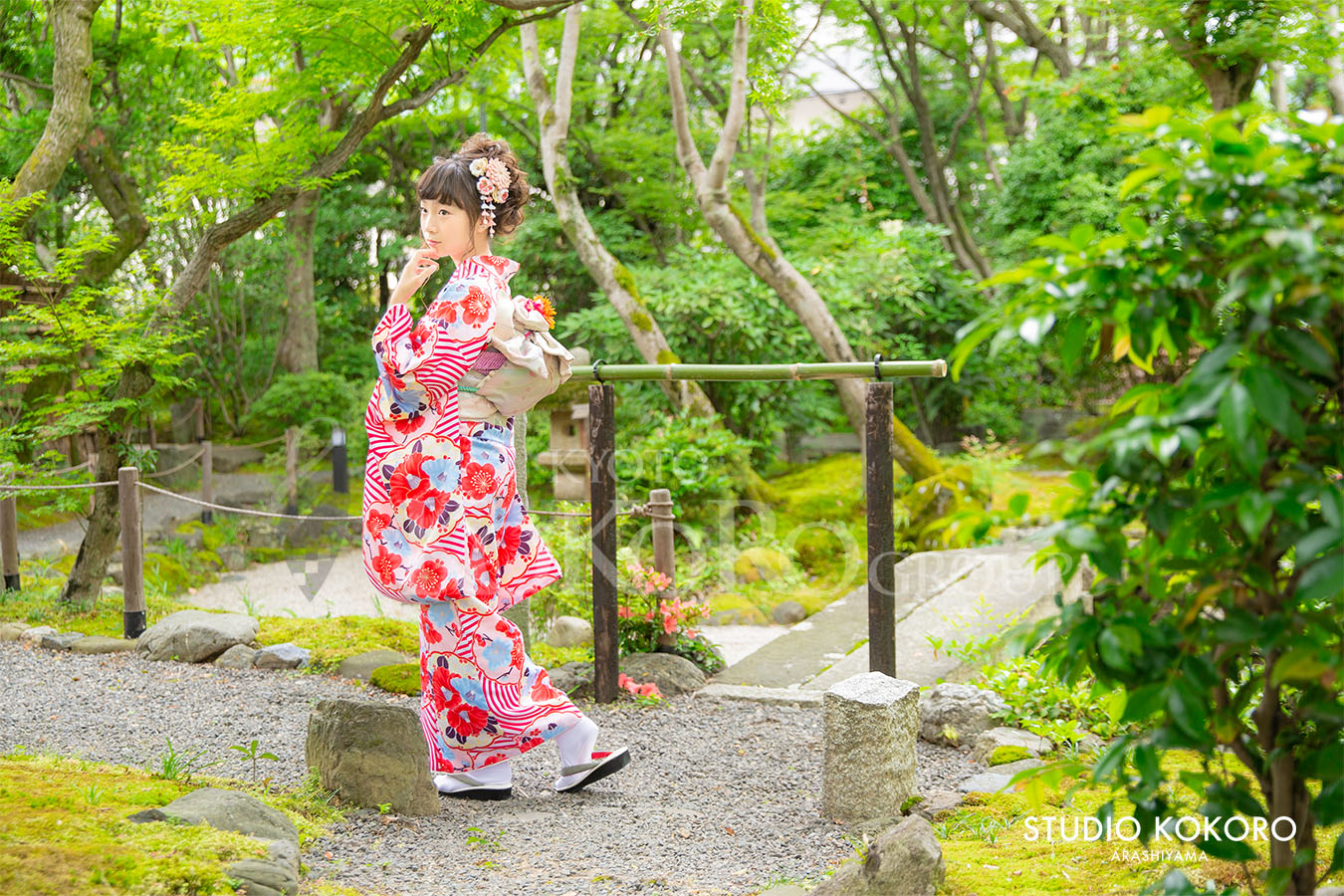 京都嵐山　十三参り　野外撮影