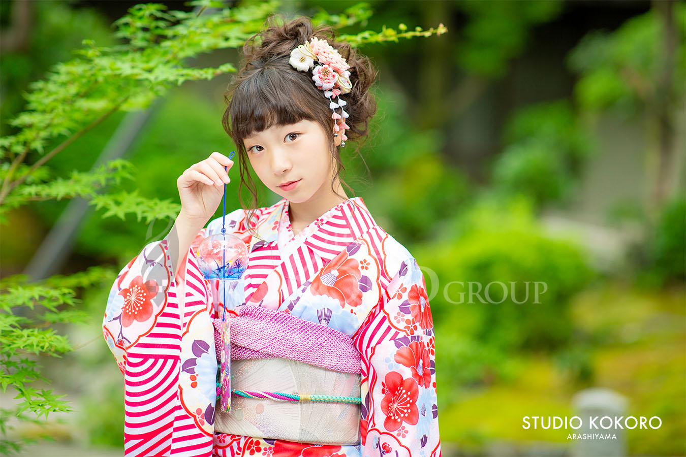 京都嵐山　十三参り　野外撮影