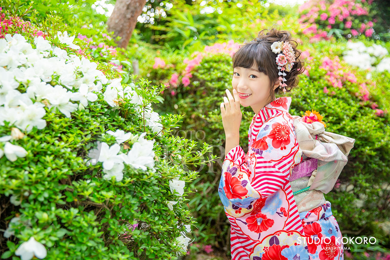 京都嵐山　十三参り　野外撮影