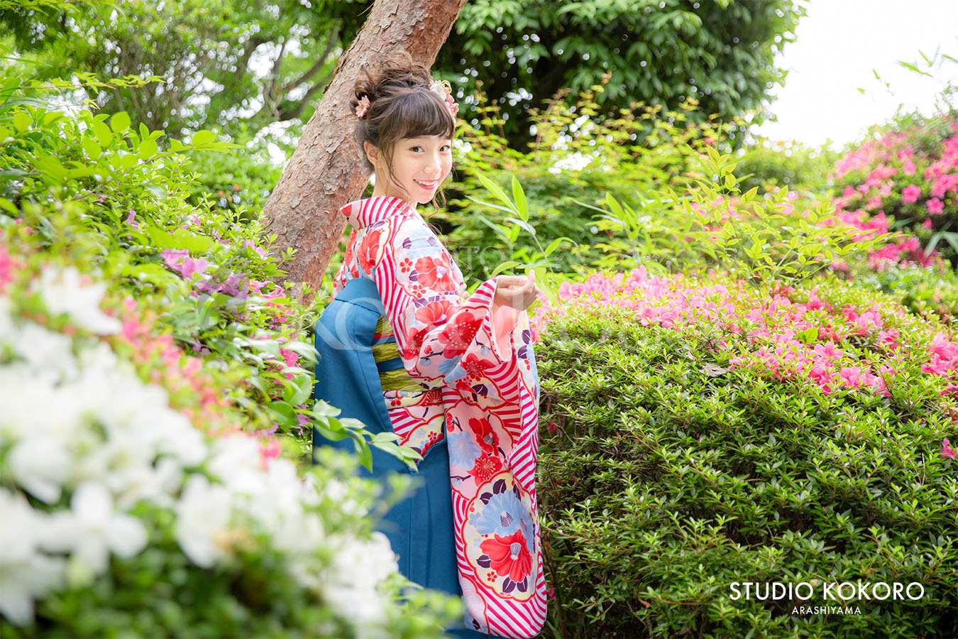 京都嵐山　十三参り　野外撮影