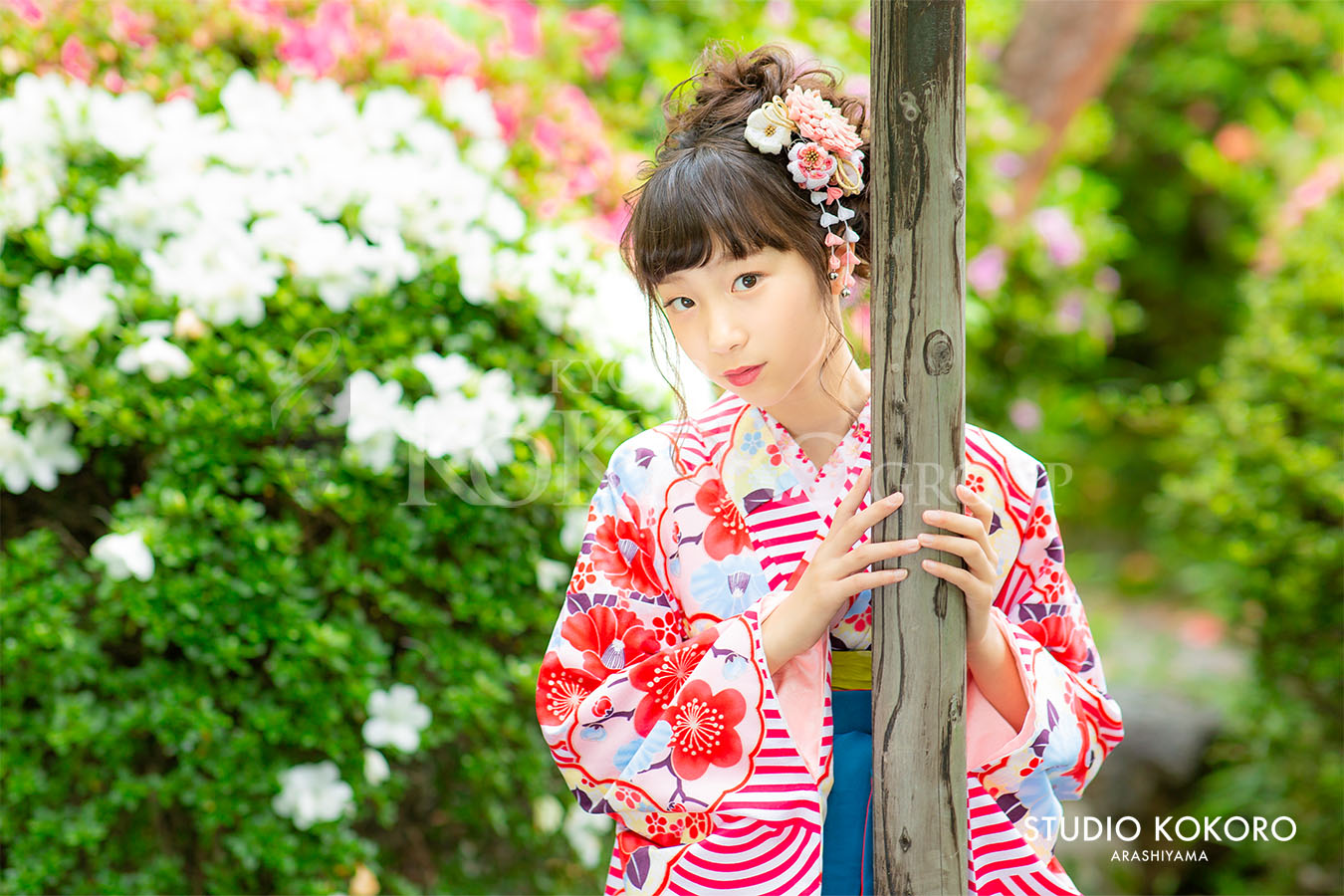 京都嵐山　十三参り　野外撮影