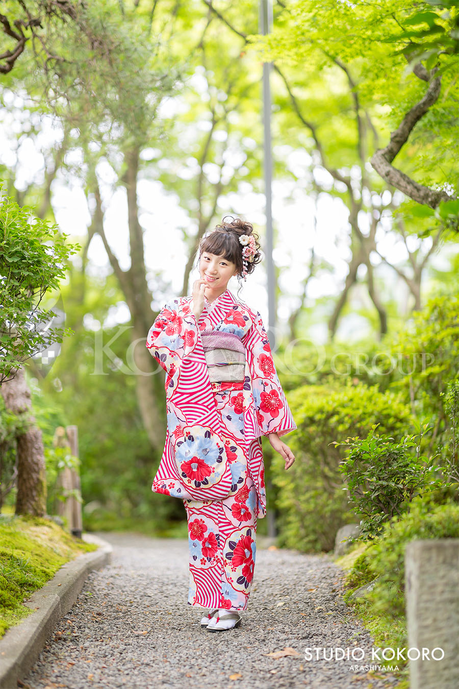 京都嵐山　十三参り　野外撮影